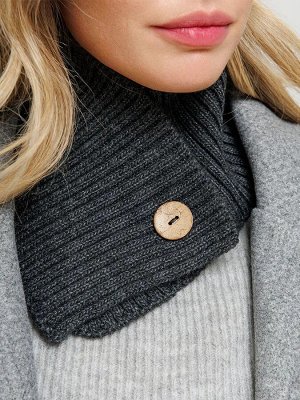 Воротник Вязаный женский снуд-воротник Джори от бренда Сиберика занимает особое место среди осенних и зимних аксессуаров. Мягкий и теплый шарф выполнен из шерстяной пряжи крупной вязкой в рубчик. Коро