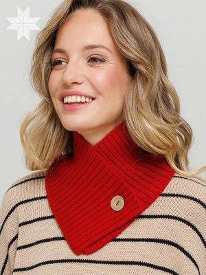 Воротник Вязаный женский снуд-воротник Джори от бренда Сиберика занимает особое место среди осенних и зимних аксессуаров. Мягкий и теплый шарф выполнен из шерстяной пряжи крупной вязкой в рубчик. Коро