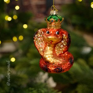 Королевская кобра, стеклянная игрушка