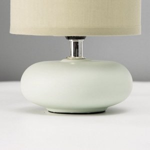 Настольная лампа с абажуром RISALUX «Ассенса», Е14, 40 Вт, фисташковый, 13x13x22 см