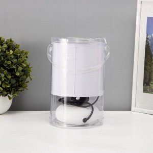 Настольная лампа с абажуром RISALUX «Ассенса», Е14, 40 Вт, белый, 13x13x22 см
