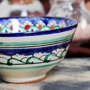 Пиала чайная Риштанская Керамика «Узоры», 200 мл, d=11 см, МИКС
