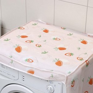 Чехол для стиральной машины с горизонтальной загрузкой Доляна, 58x62x85 см, ЭВА, цвет МИКС