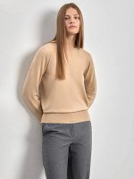 Джемпер из трикотажа, B3009/fudge