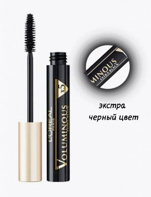 PARIS Тушь для ресниц "Voluminous", extra-black,  Loreal Paris