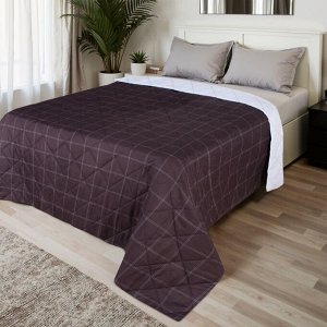 Покрывало LoveLife 2 сп Cage: graphite 180*210±5см, микрофайбер, 100% п/э