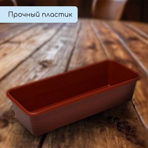 Ящик для рассады, 48x20x10 см, 8 л, пластик, цвет МИКС