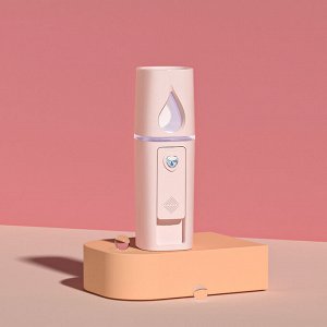 Exclusive Мини-аэрозольный распылитель, увлажнитель для лица и тела, для бьюти процедур, эффективно проникает в кожу, освежает и глубоко увлажняет, 10,5x3 см