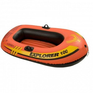 Лодка Explorer 100, 1 местная, 147 х 84 х 36 см, от 6 лет, до 55 кг, 58329NP INTEX