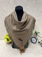 Платок из кашемира, цвет коричневый