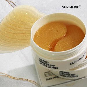Патчи с частицами золота и коллагеном SUR.MEDIC+ Perfection 100TM 24K Gold Eye Patch