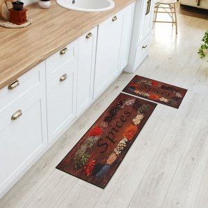 Набор ковриков для кухни Этель Spices, 2 шт., 40x60 см, 40x120 см