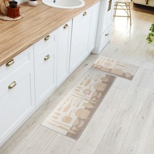 Набор ковриков для кухни Этель Kitchen, 2 шт., 40x60 см, 40x120 см