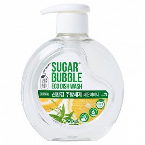 Эко-средство для мытья посуды Sugar Bubble с ароматом лимона 470мл, бутылка