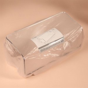 Органайзер для хранения, с ручками, 1 секция, 30x14x13 см, прозрачный