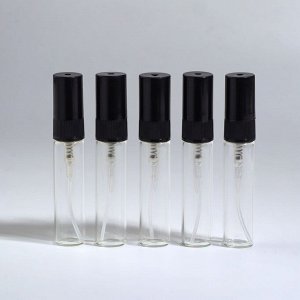 Флакон для парфюма, с распылителем, 5 мл, фасовка – 5 шт., чёрный