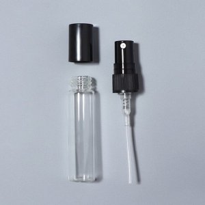 Флакон для парфюма, с распылителем, 5 мл, фасовка – 5 шт., чёрный