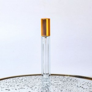 Флакон для парфюма, с распылителем, 10 мл, золотистый