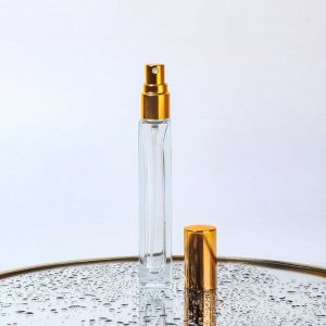 Флакон для парфюма, с распылителем, 10 мл, золотистый