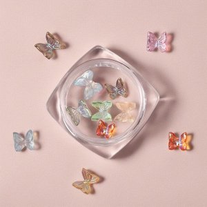 Фигурки для декора «Бабочки», объёмные, разноцветные