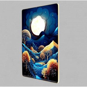 Картина акрил "Луна в горах" 60х39,5 см