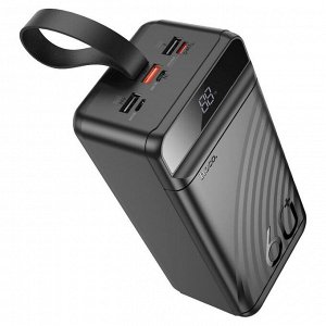Портативный аккумулятор Power Bank HOCO J123C 60000 mAh PD22.5W 3*USB+1*Type-C выход внешний аккумулятор
