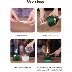 Увлажнитель ночник винтажная ретро лампа vintage lamp humidifier