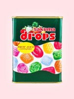 Леденцы с фруктовыми вкусами Sakuma Fruit Drops / &quot;Сакума&quot; в банке 80 гр Японские сладости