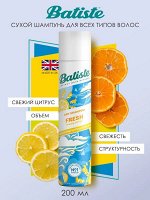Батист Сухой шампунь Fresh, 200 мл (Batiste, Fragrance)