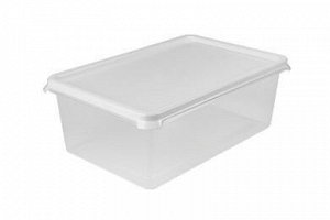 Контейнер для СВЧ 4,0л прям [FRESHPAK] СНЕЖНО-БЕЛЫЙ