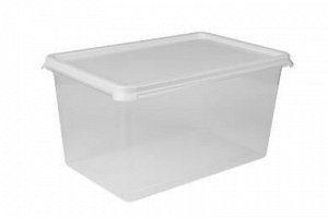 Контейнер для СВЧ 6,0л прям [FRESHPAK] СНЕЖНО-БЕЛЫЙ