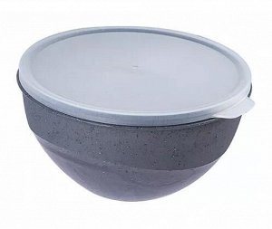 Миска 2,0л с крышкой [GRANITE] СЕРЫЙ