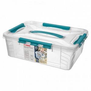 Контейнер для хранения 10,0л 390*290*124мм [GRAND BOX] ГОЛУБОЙ