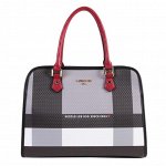STYLISH CHECK SATCHEL BAG