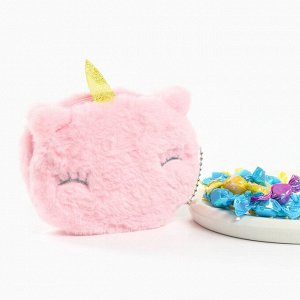 Новогодний подарок леденцы «Единорог розовый», 40 г.