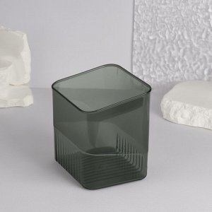 Подставка для хранения «GREEN», 11.5x9x12 см, полупрозрачная, зелёная
