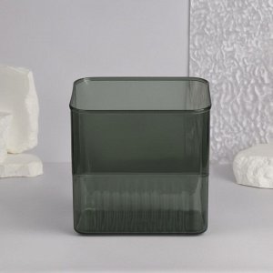 Подставка для хранения «GREEN», 11.5x9x12 см, полупрозрачная, зелёная