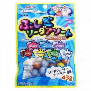 Конфета жевательная Coris "Fushigi Soda" Ассорти 7 вкусов, м/у 48г, 1/10/160