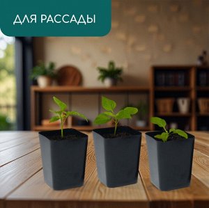 Горшок для рассады, 800 мл, d = 9 см, h = 12,5 см, пластик, МИКС, Greengo