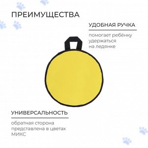 Ледянка эконом Snow Cat, d=30 см, толщина 1 см, цвет МИКС