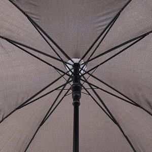 Зонт - трость полуавтоматический «Однотонный», прорезиненная ручка, 8 спиц, R = 52 см, цвет серый