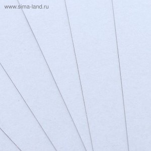 Картон белый А4, 6 листов, Премиум, немелованный, блок 370 г/м2