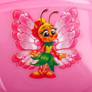 Сапоги резиновые детские "Бабочка", размер 23, розовый