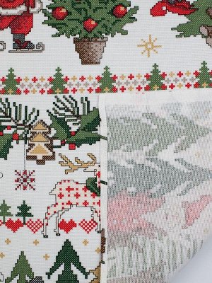 Комплект полотенец 48*60 см, 3 шт., рогожка (Новогоднее чудо)