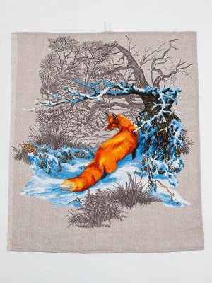 Комплект полотенец 48*60 см, 3 шт., рогожка (Лисы)