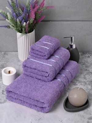 Полотенце махровое "SPA" 30х50см, цв.лиловый