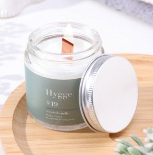 "Hygge #19" Свеча "Бобы тонка и цветок апельсина" 6,5х7см