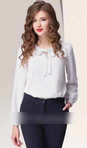 Блузка 95% ПЭ, 5% спандекс Рост: 164 см. Блуза с бантом является обязательным предметом гардероба дам, предпочитающих романтический или деловой стиль в одежде. Блуза женская (из м.32796) полуприлегающ