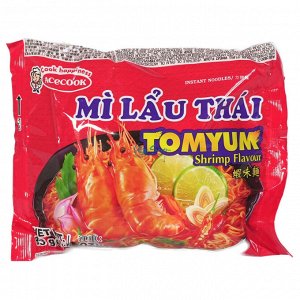 Пшеничная лапша остро-кисло-сладкая со вкусом креветки MI LAU THAI 83гр. ТМ ACECOOK