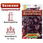 Семена Базилик овощной &quot;Фиолетовый&quot; &quot;Лидер&quot;, пряность, 0,2 г   ,